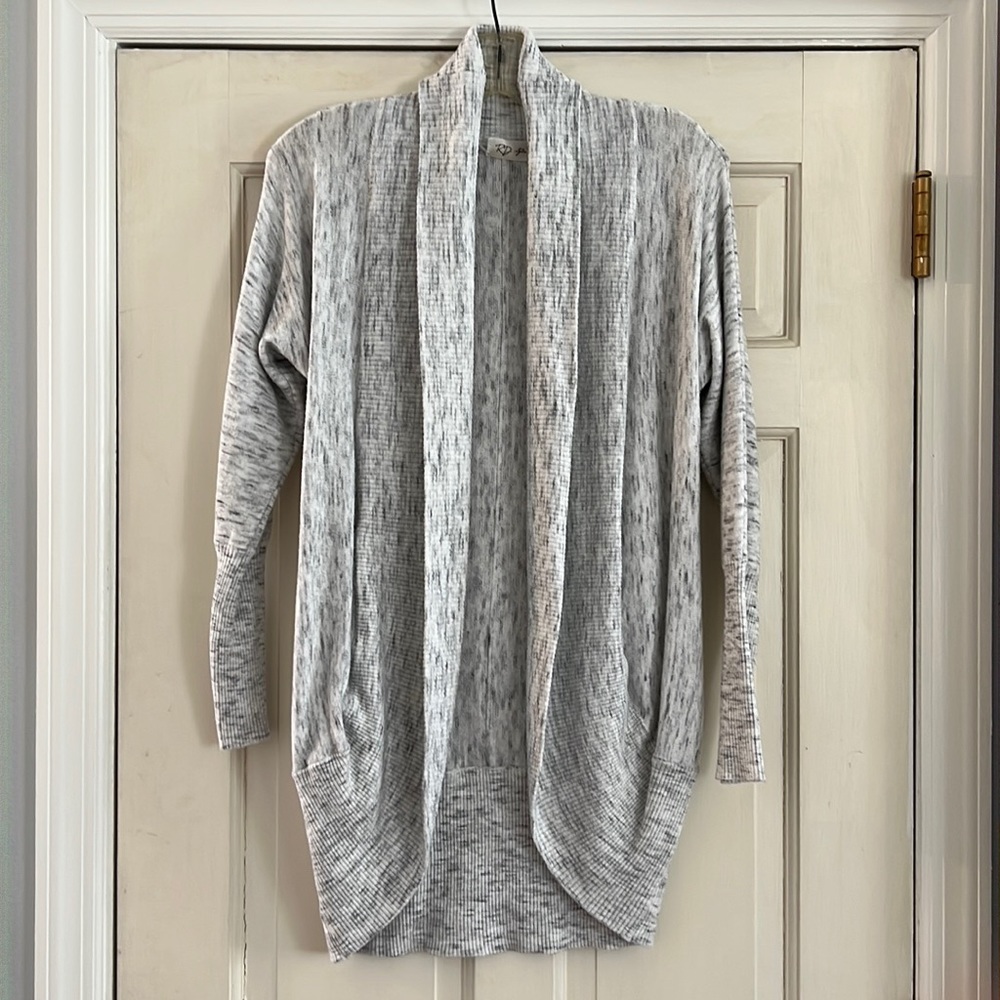 RD Style maternity open drape cardigan